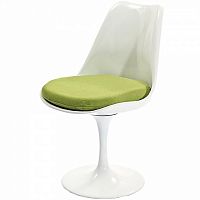 стул eero saarinen style tulip chair зеленая подушка в Оренбурге