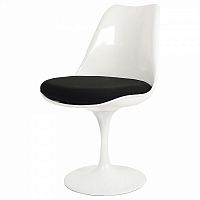 стул eero saarinen style tulip chair черная подушка в Оренбурге