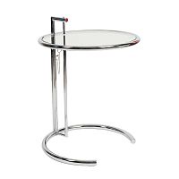 стол журнальный eileen gray style cocktail table e-1027 прозрачный в Оренбурге