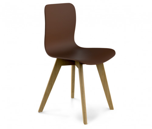 стул dsw коричневый s42 (eames style) в Оренбурге