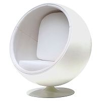 кресло eero ball chair белое в Оренбурге