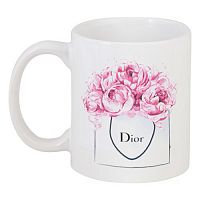 кружка с рисунком dior peonies в Оренбурге