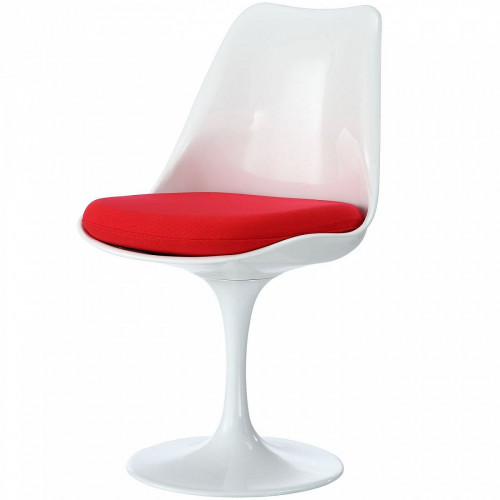 стул eero saarinen style tulip chair красная подушка в Оренбурге