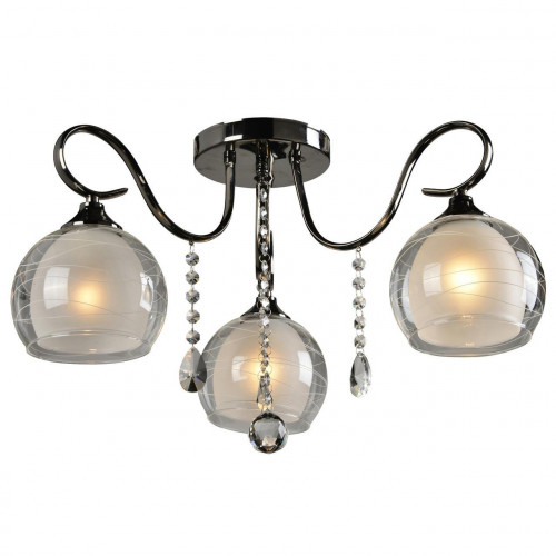 потолочная люстра idlamp merinella 877/3pf-darkchrome в Оренбурге