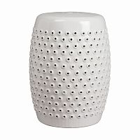 керамический столик-табурет cutwork garden stool белый в Оренбурге